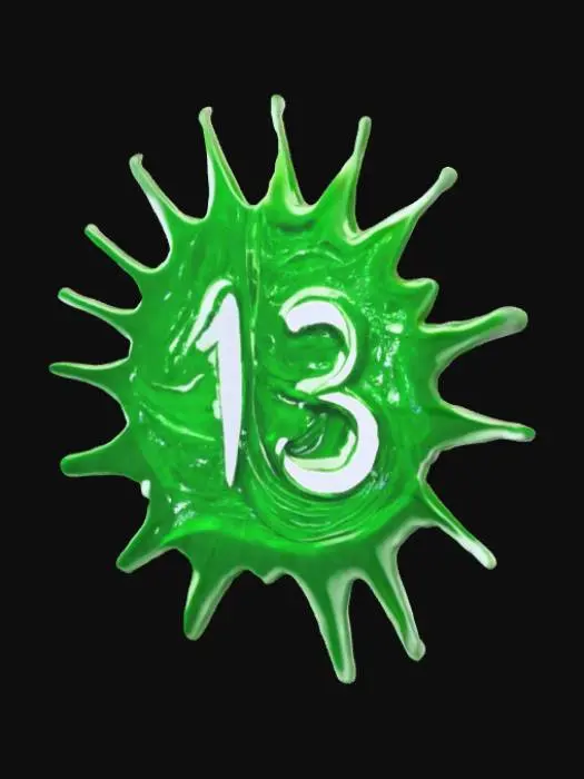 3D model for Green Splash Thirteen