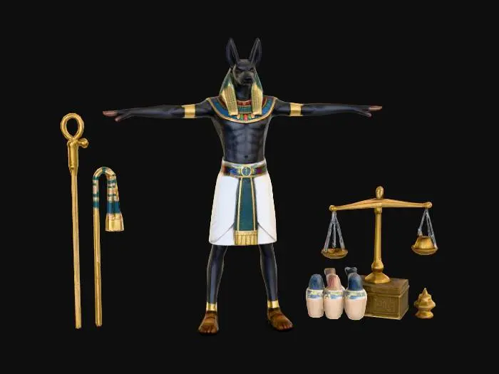 3D model for Anubis in Ritual Pose