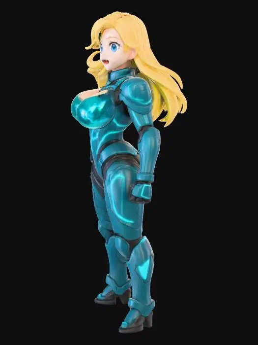 3D model for Glowing Armor Heroine