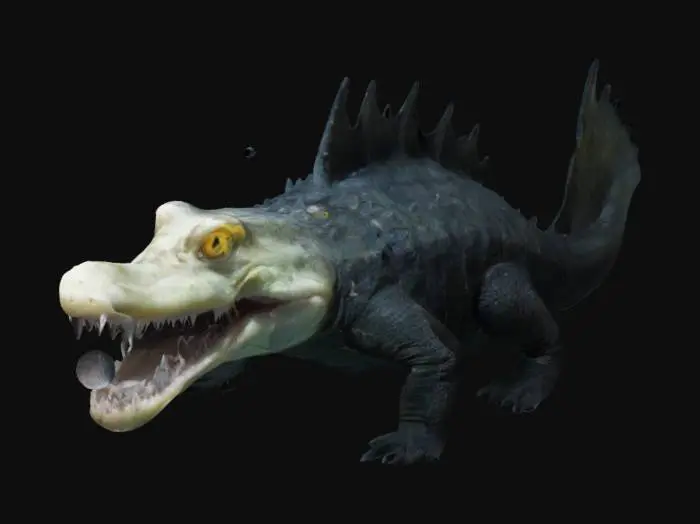 3D model for Anglerfish crocodile hybrid 