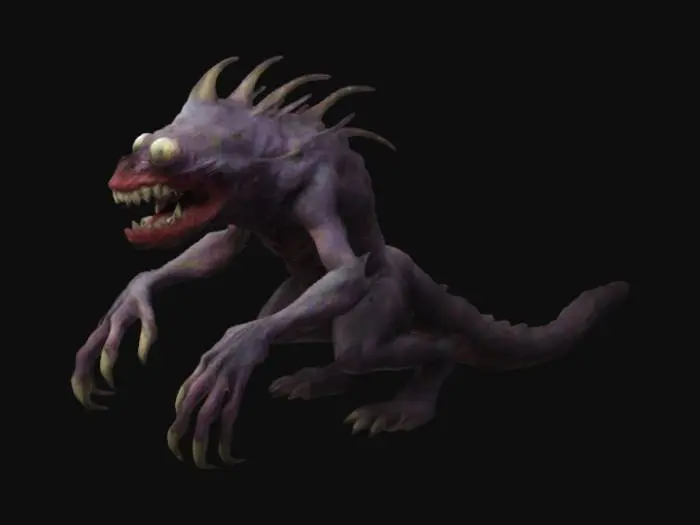 3D model for Monster with mouths all over its body 