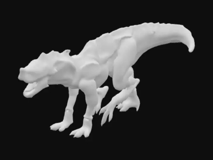 3D model for Aztec Crocodile