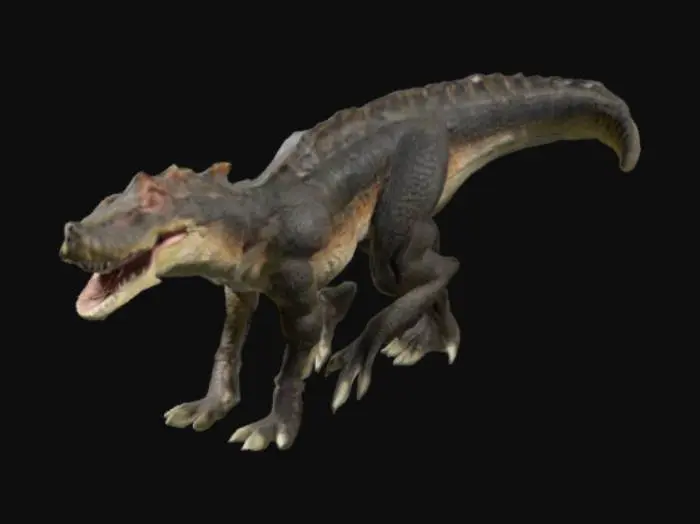 3D model for Aztec Crocodile