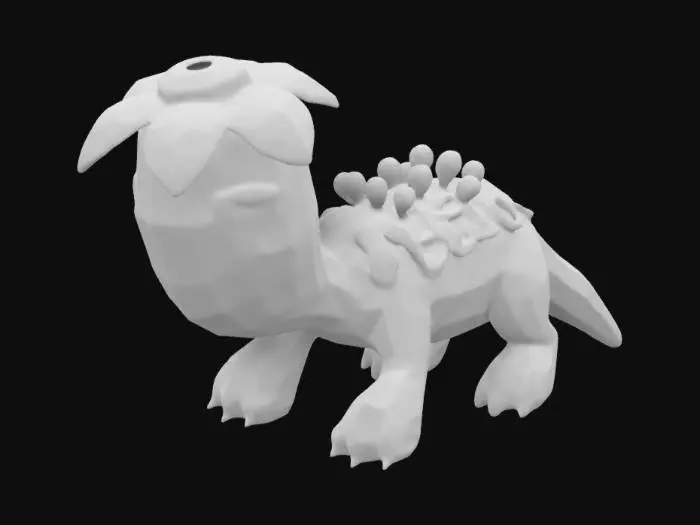 3D model for Flower-Backed Creature Sketch