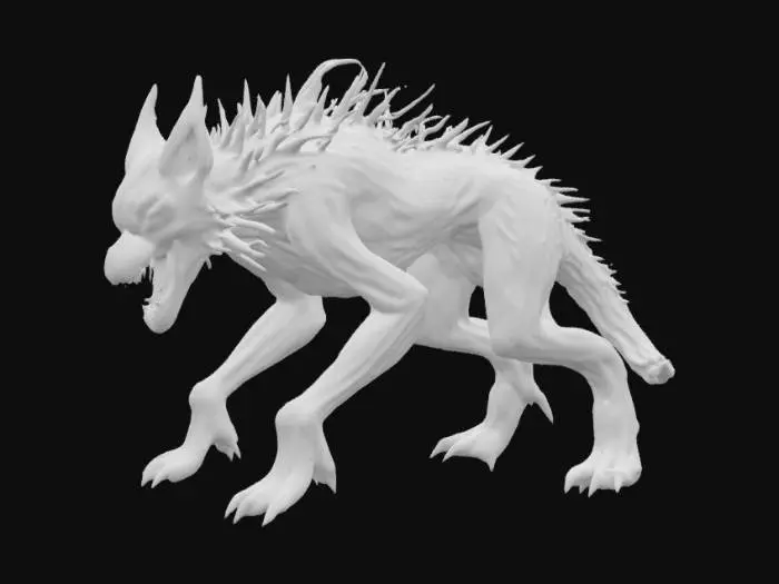 3D model for Scorn inspired wolf 
