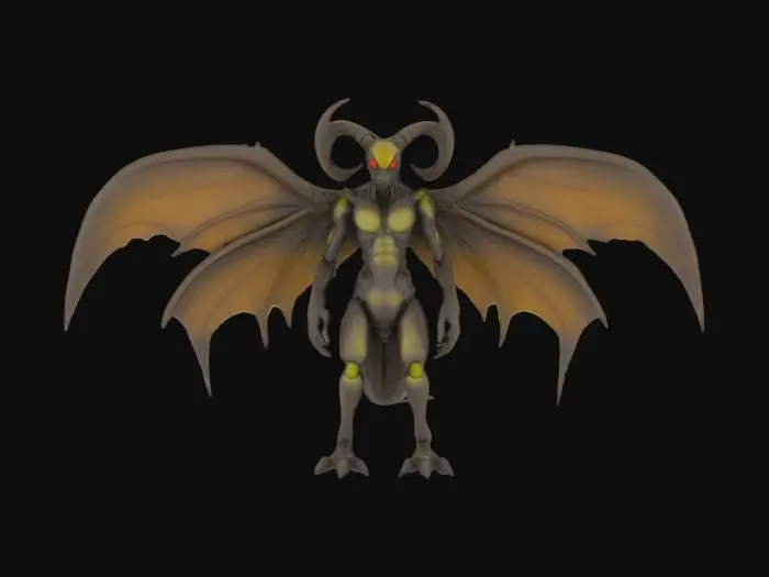 3D model for [Area51]#AroundTheWorld#, a sculpture of creature created by science humanoid hornet 