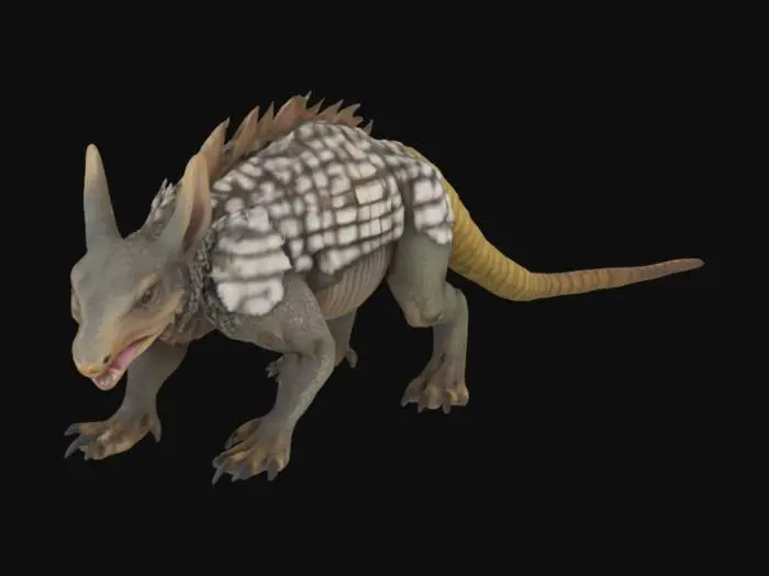 3D model for Armadillo lizard, wolf hybrid 