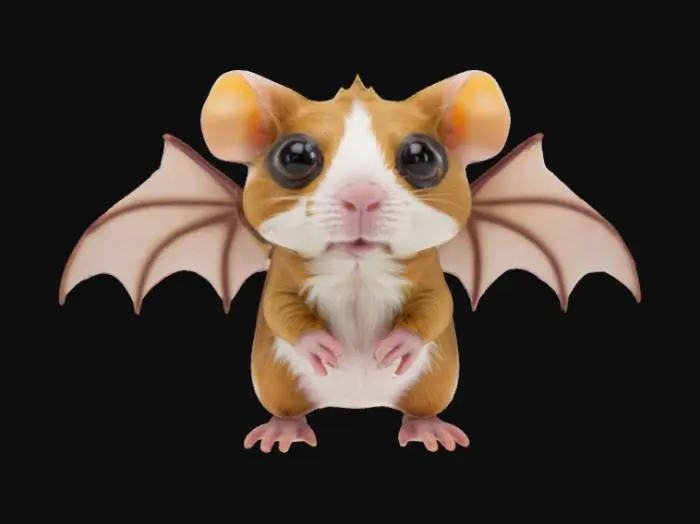 3D model for Bat guinea pig hybrid 