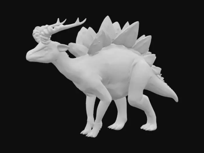 3D model for Stegosaurus antelope hybrid 