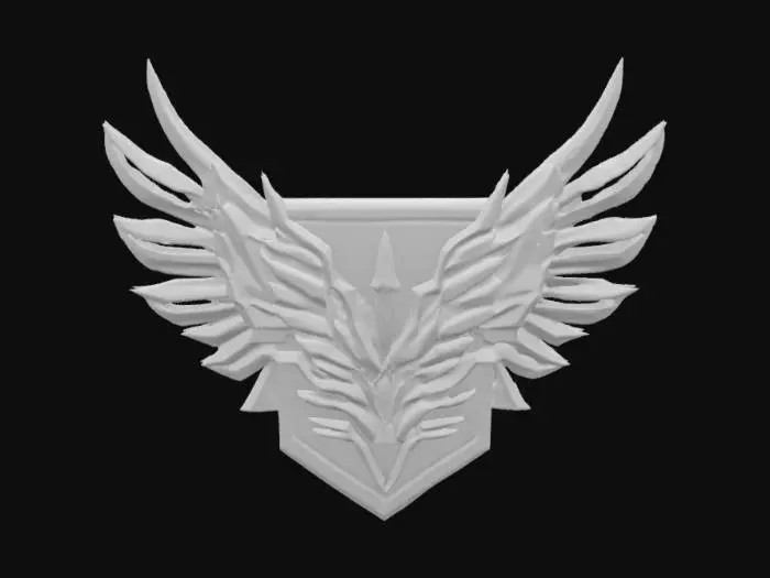 3D model for #emblem#, attack on titan emblem 