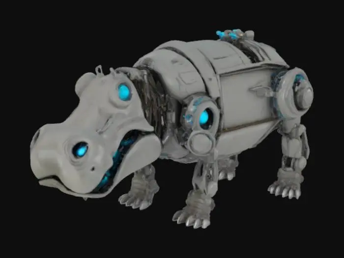3D model for Biomech hippopotamus 