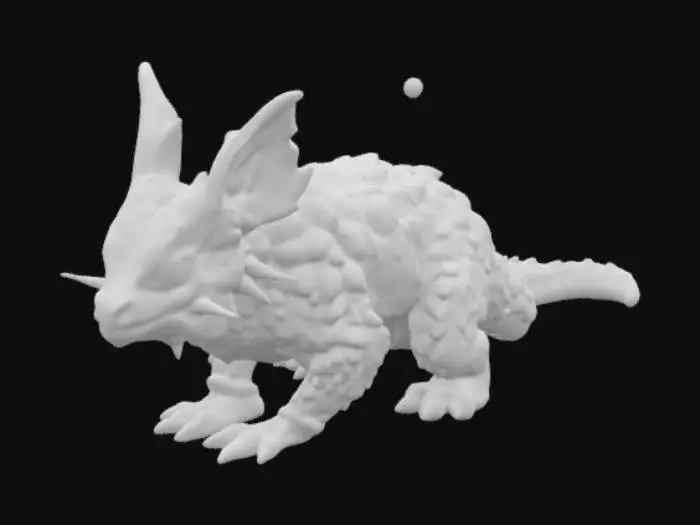 3D model for Tasmanian devil axolotl hybrid with pangolin armor 