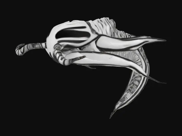 3D model for Ancient Swimmer, #ocean#