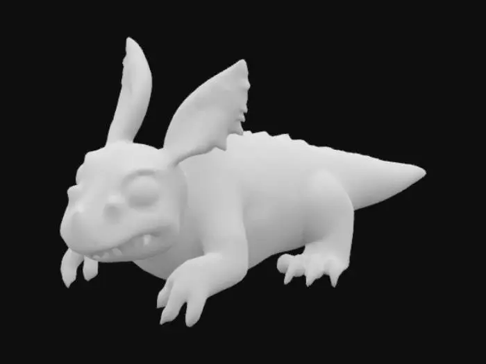 3D model for Friendly Monster Sketch