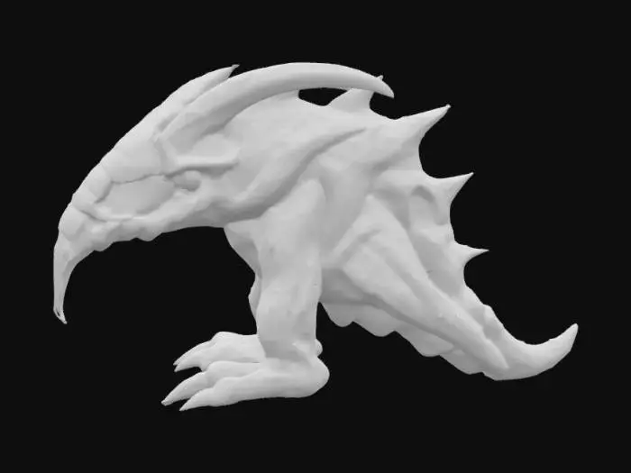 3D model for Spiketail Avian, #SketchTo3D#