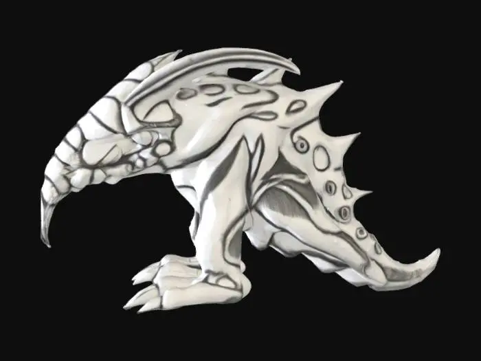 3D model for Spiketail Avian, #SketchTo3D#