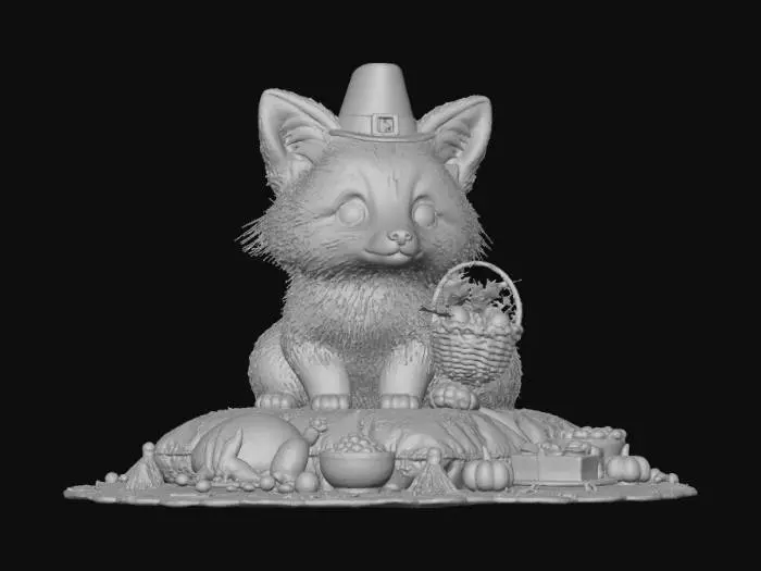 3D model for Harvest Feast Pup,, #Thanksgiving#