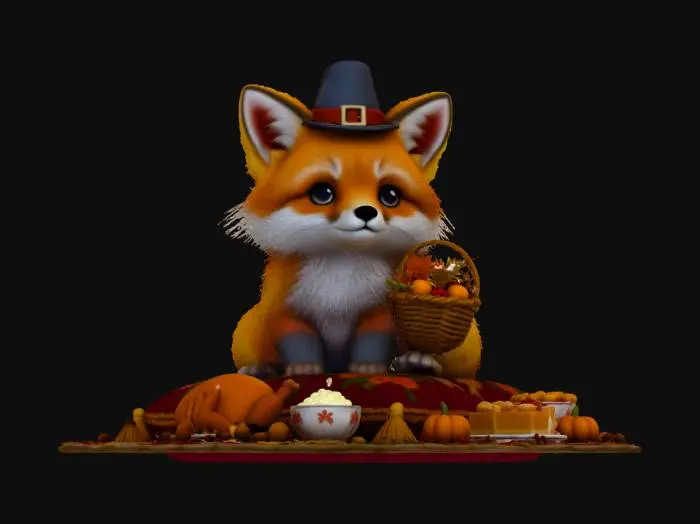 3D model for Harvest Feast Pup,, #Thanksgiving#