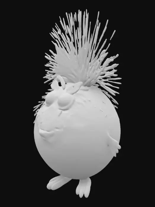 3D model for Prickly Puff Creature