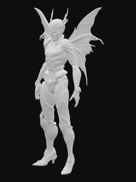3D model for #fairy#, dead space, Issac, suit, wings,