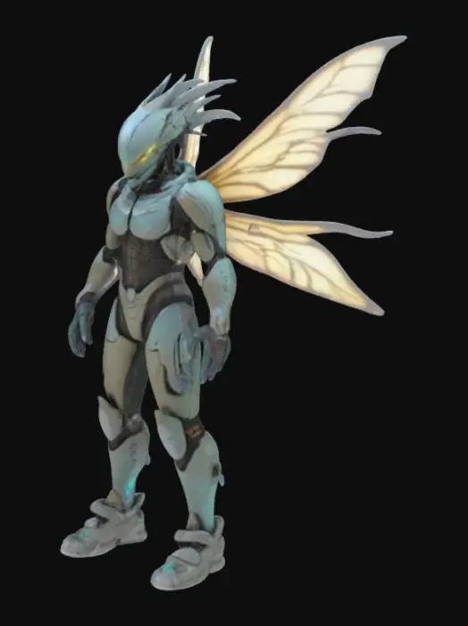 3D model for #fairy#, dead space, Issac, suit, wings,