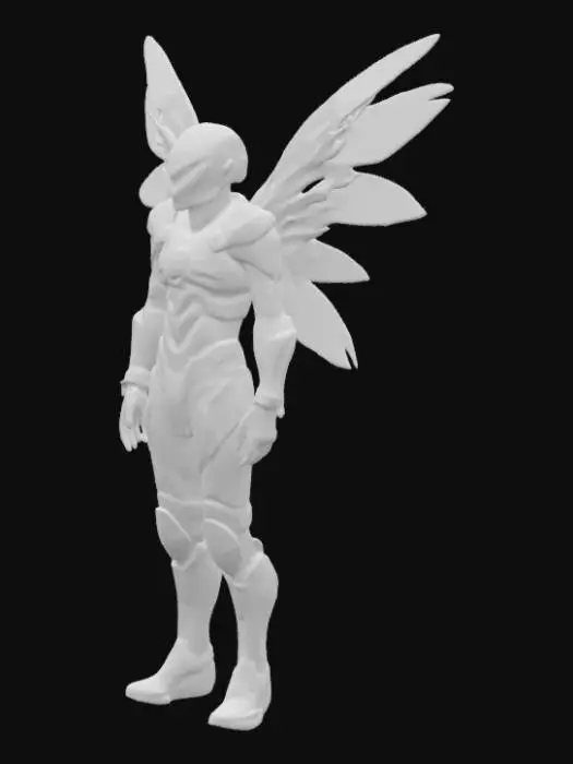 3D model for #fairy#, dead space, Issac, suit, wings,