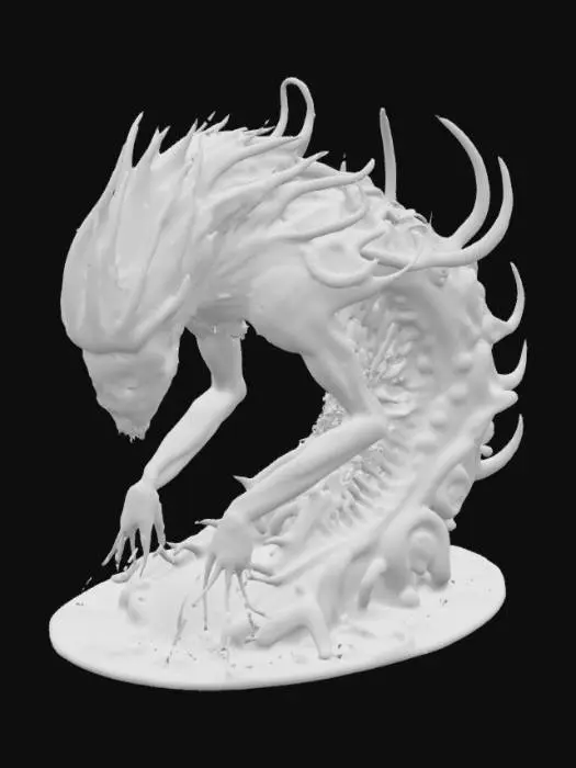 3D model for HR giger inspired coloring 