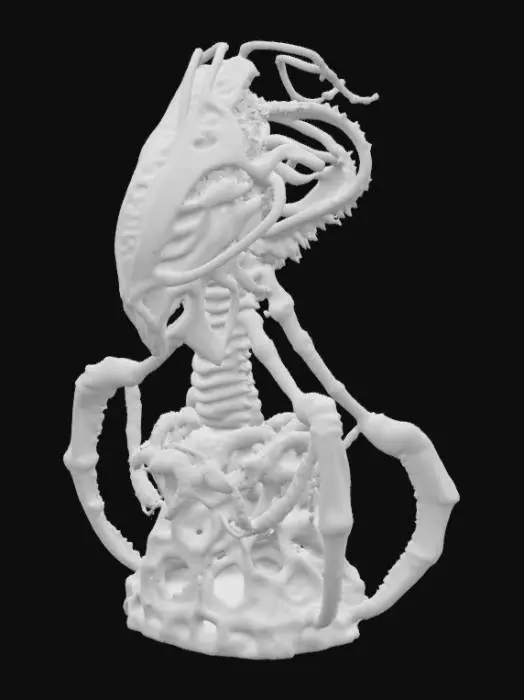 3D model for HR giger inspired coloring 