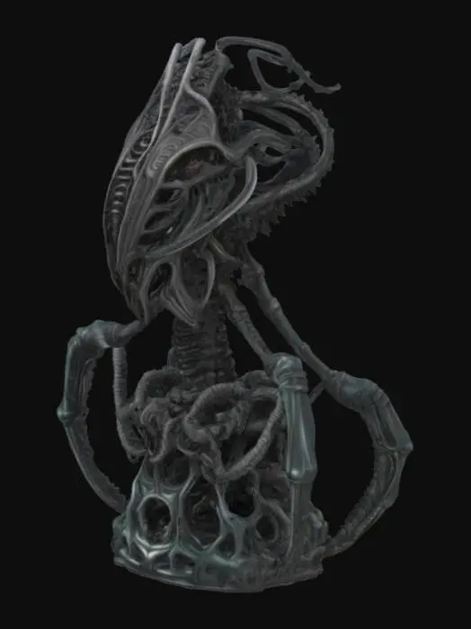 3D model for HR giger inspired coloring 