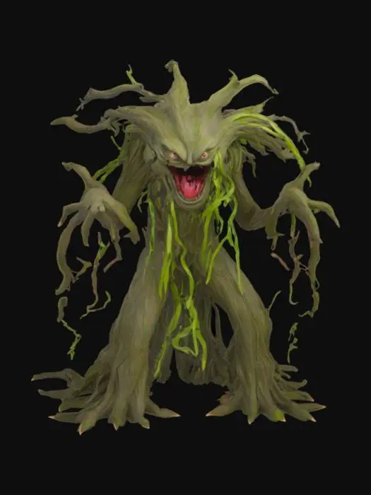 3D model for #garden#, weeping willow monster 