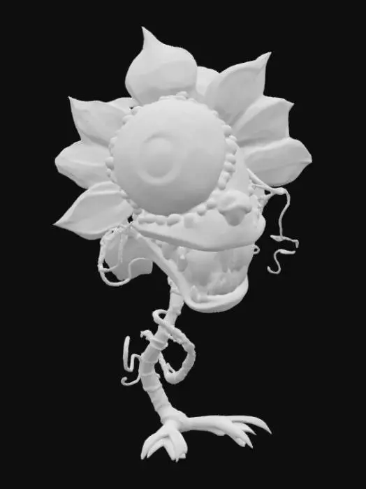 3D model for  flower monster one big eyeball, #garden#