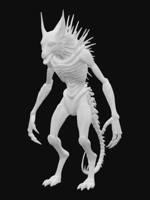 3D model for Scorn inspired wolf 