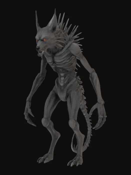 3D model for Scorn inspired wolf 