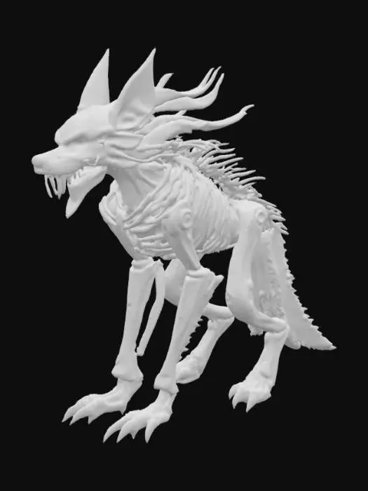3D model for Scorn inspired wolf 