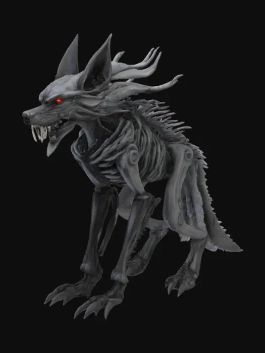 3D model for Scorn inspired wolf 