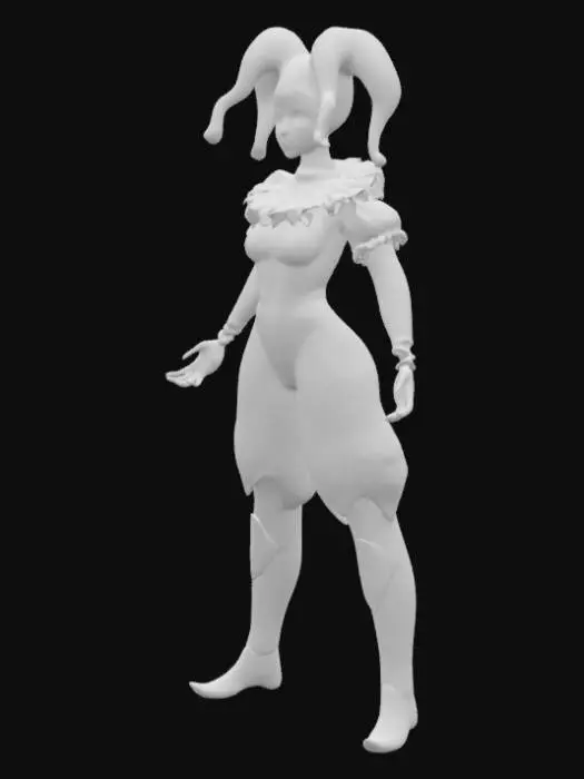 3D model for Jester Silhouette
