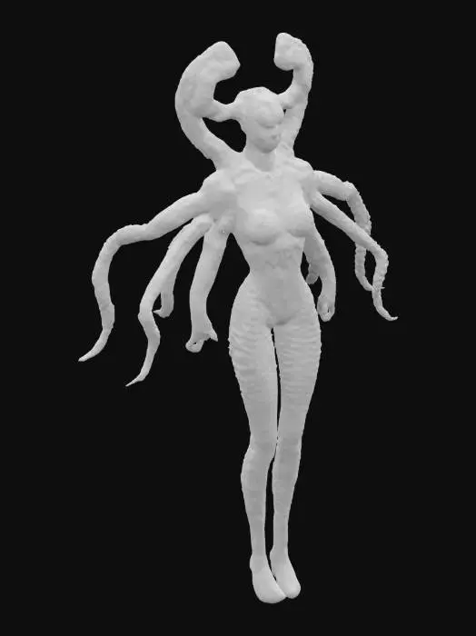 3D model for Cephalopod Warrior