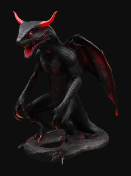 3D model for Were-viper viper human hybrid 