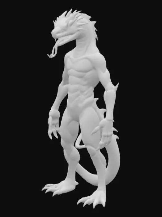 3D model for Were-viper viper human hybrid 