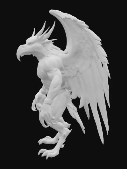3D model for Were- hawk hawk human hybrid 