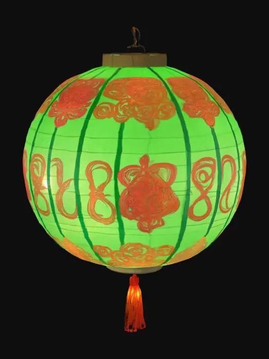 3D model for #AroundTheWorld# irish Chinese hybrid paper lantern