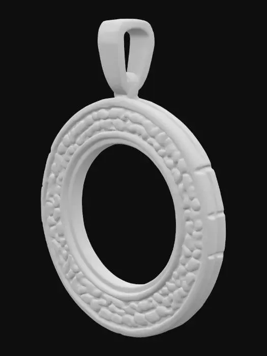 3D model for #AroundTheWorld#,  a locket  that  has a celtic knot