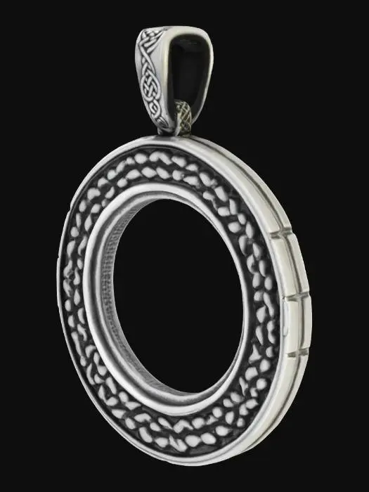 3D model for #AroundTheWorld#,  a locket  that  has a celtic knot