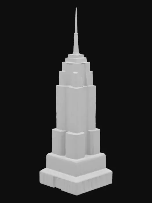 3D model for #AroundTheWorld#, inflatable empire state building 