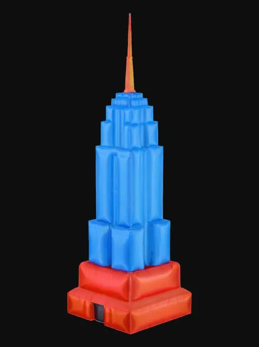 3D model for #AroundTheWorld#, inflatable empire state building 