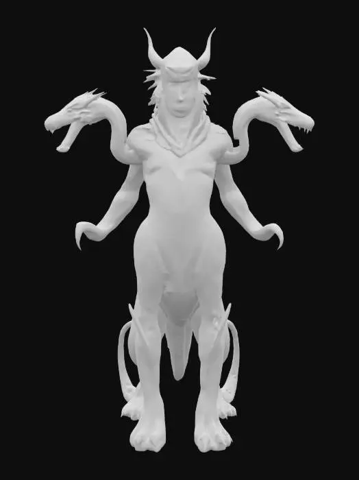 3D model for #AroundTheWorld#,  sphinx hydra hybrid 