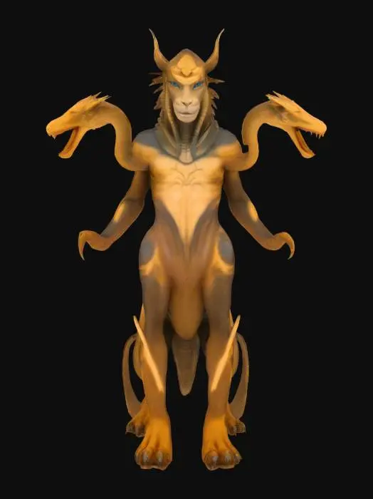 3D model for #AroundTheWorld#,  sphinx hydra hybrid 