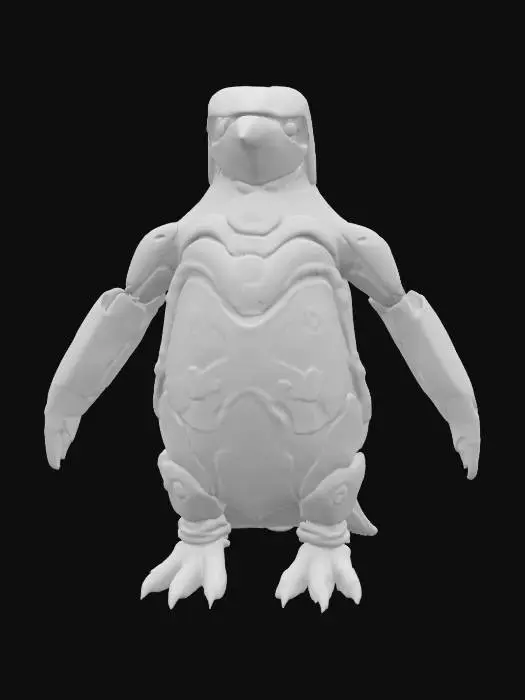 3D model for #AroundTheWorld#,  biomech penguin
