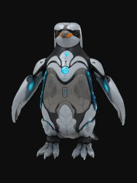 3D model for #AroundTheWorld#,  biomech penguin

