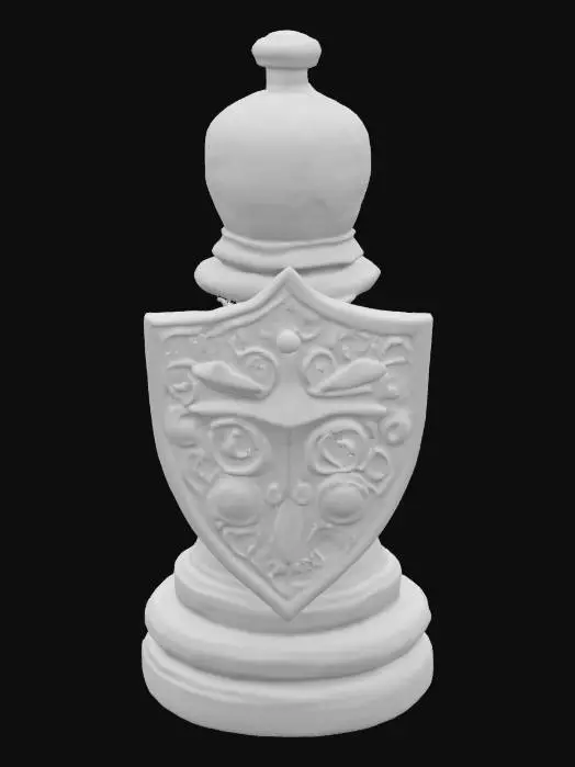 3D model for armored chess piece little round topped pawn 

